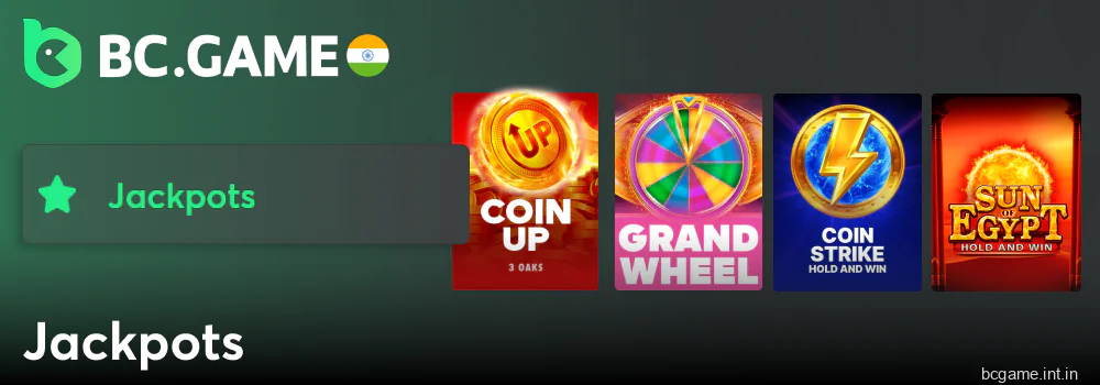 Play jackpots at BC Game India